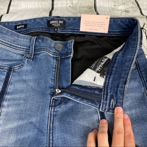 NYDJ Taylor Boost Skinny Shadow Seam Jeans 6 - Picture 8 of 13